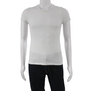 Rowan Mens T-Shirt White Crew Neck Short Sleeve 100% Cotton Size S
